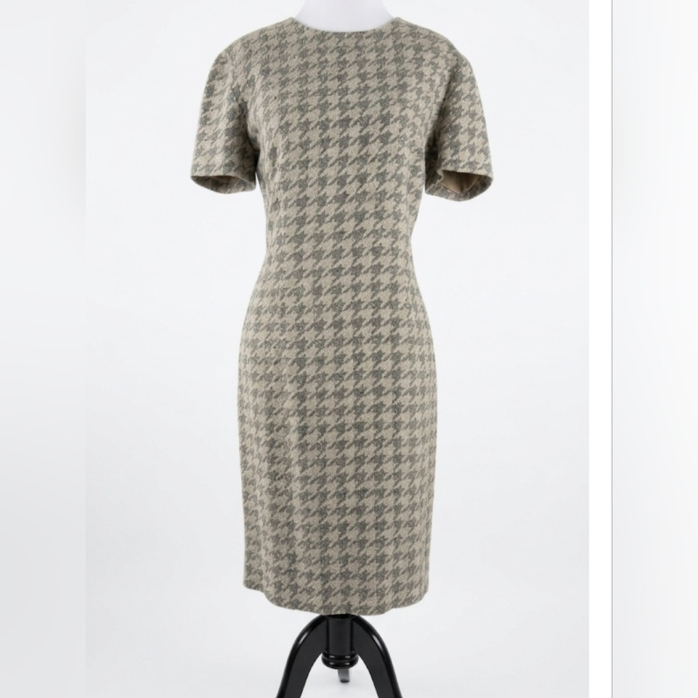Vintage Talbots Houndstooth Sheath Dress